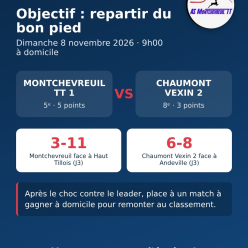 AS MONTCHEVREUIL TT1 Vs CHAUMONT VEXIN 2